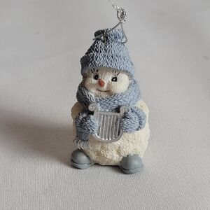 Vintage 1998 The Encore Group Snow Buddies Collectible Powder With Harp Ornament